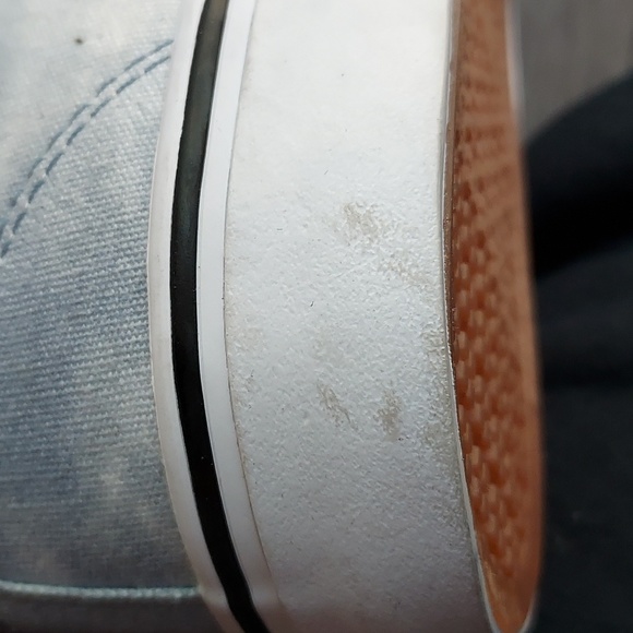 No Boundaries memory foam slip on shoes 9 1/2 blue white black trim - Picture 9 of 12